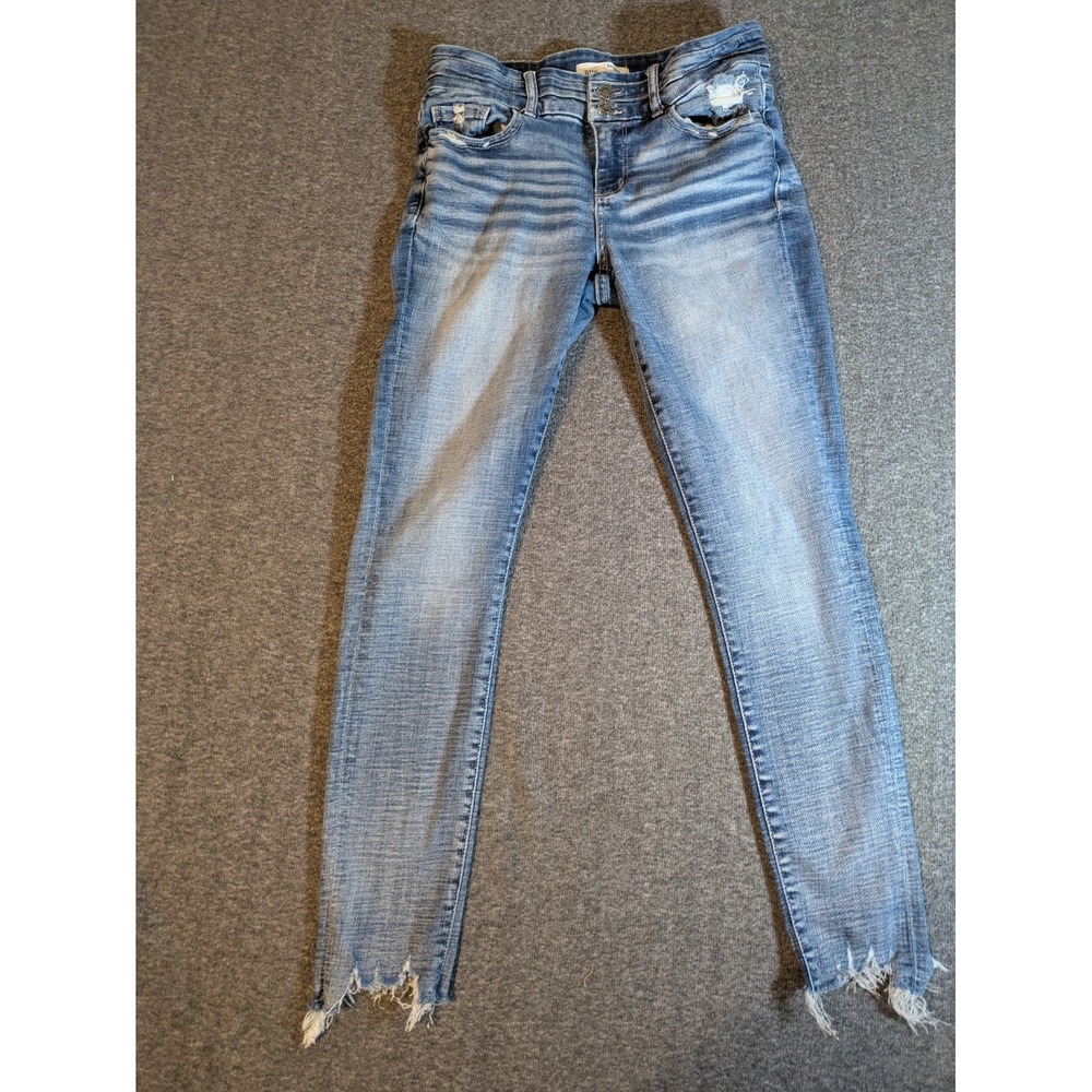 BKE Jeans Women's Payton Mid-Rise Ankle Skinny‎ Distressed Size 30x28